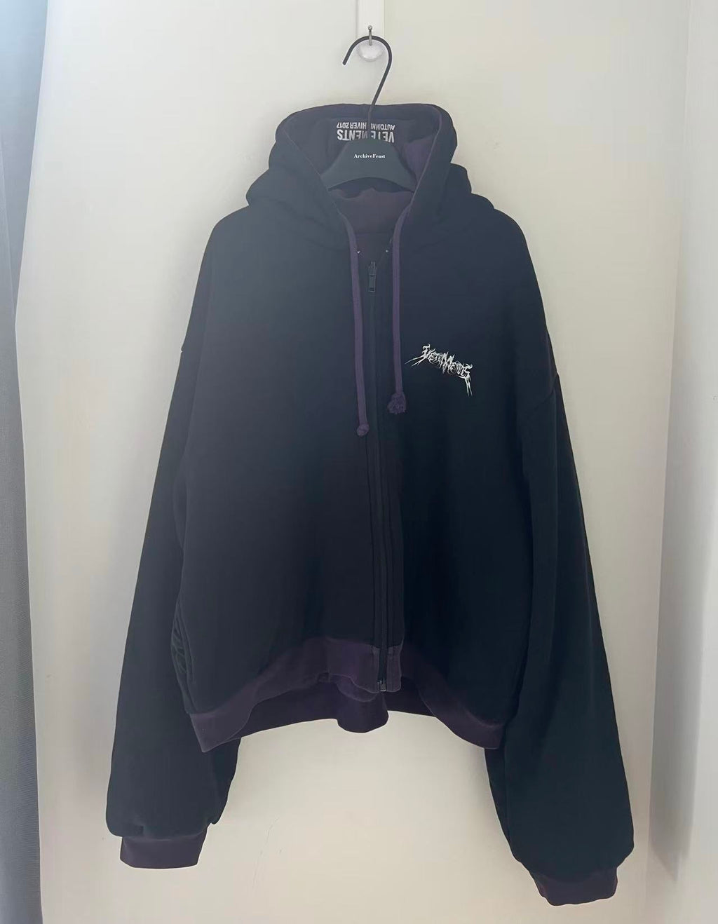 Vetements 16FW TFD&Gun Club Double Sided Bomber