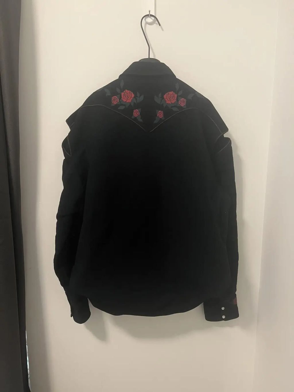 Vetements 16FW Navy Rose Western Jacket