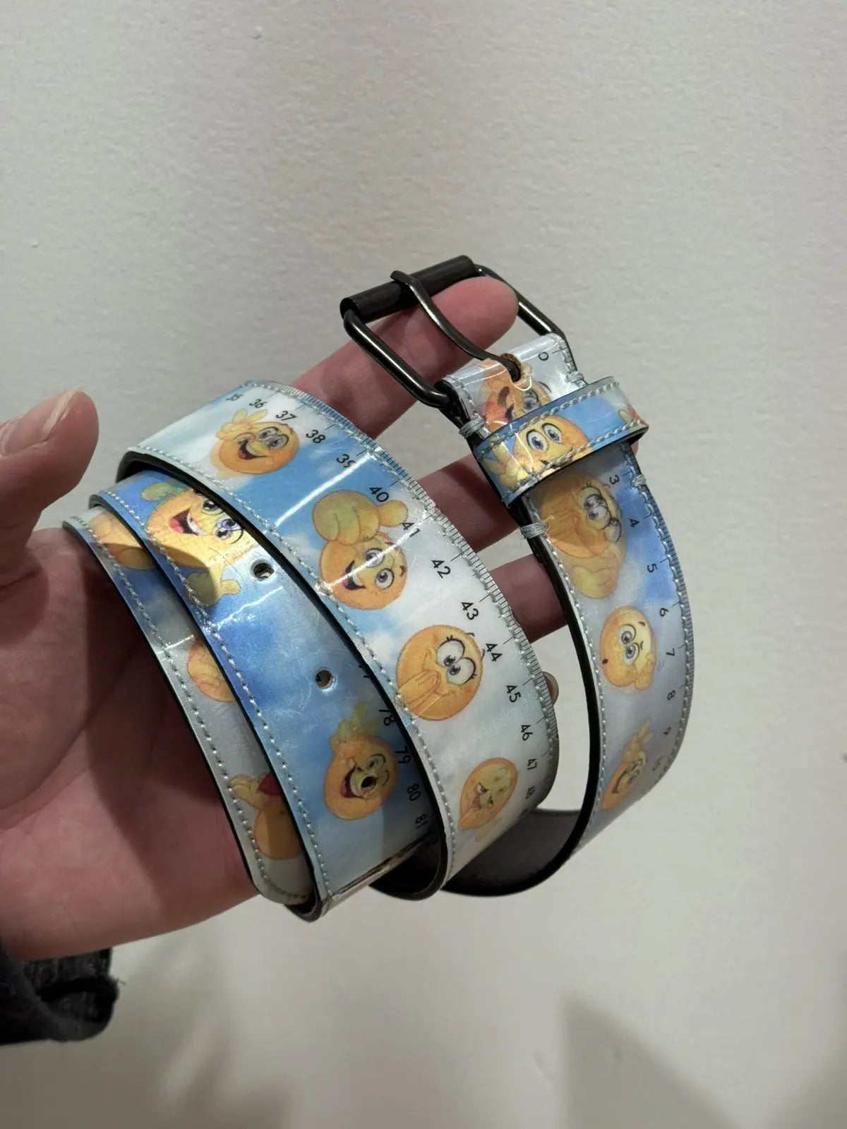 Vetements 18FW Holographic Emoji Belt