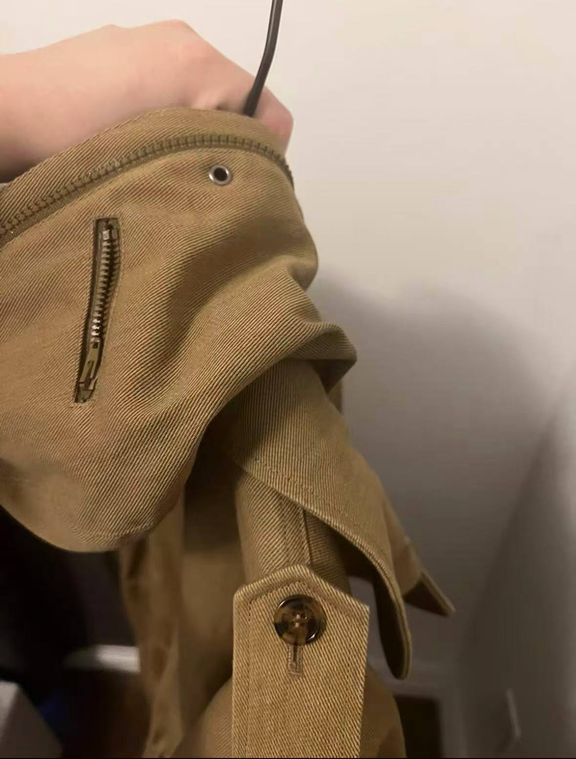 Vetements 19SS Kaki Gimp Suit Mask Parka