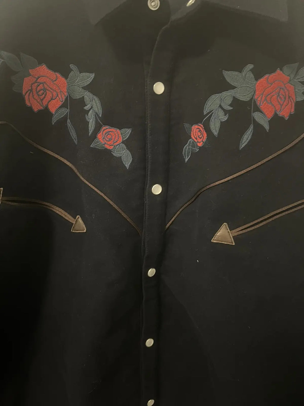Vetements 16FW Navy Rose Western Jacket
