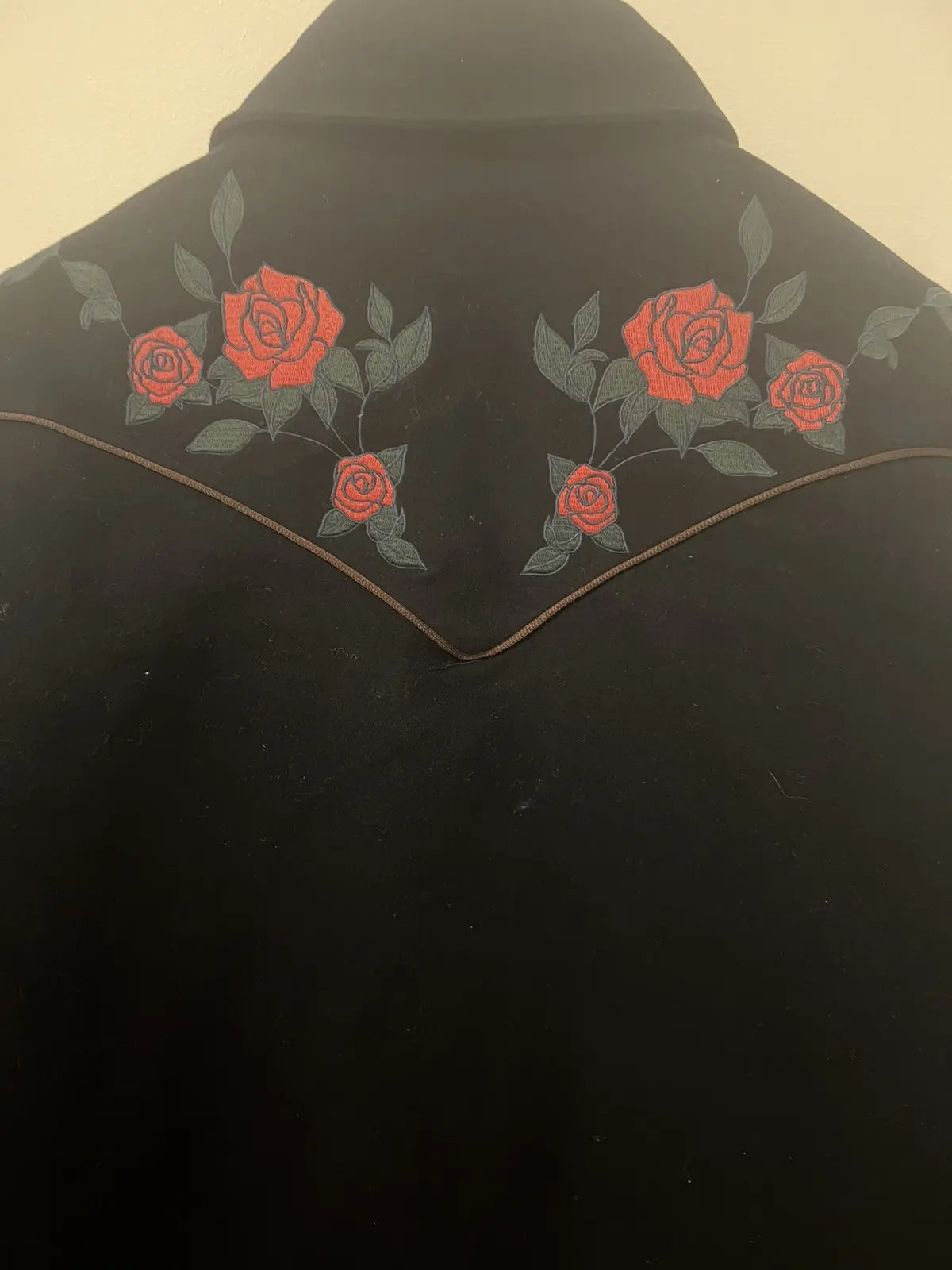 Vetements 16FW Navy Rose Western Jacket