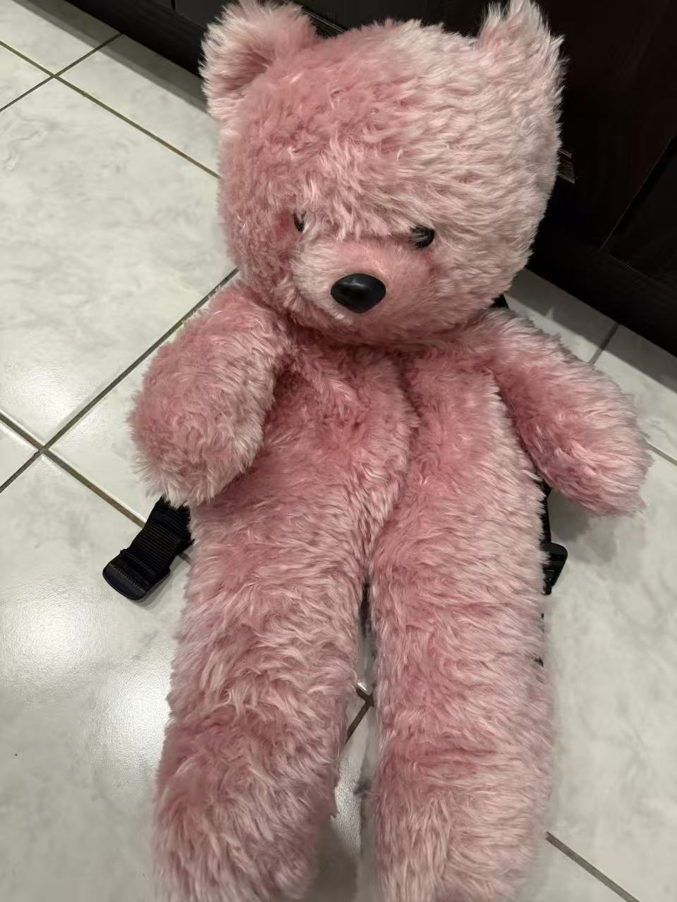 Vetements 19FW Pink Mohair Anarchy Backpack