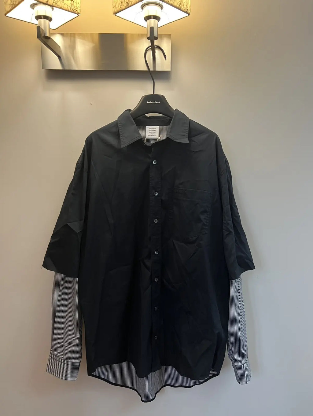 Vetements 18FW Soviet Double layer Shirt