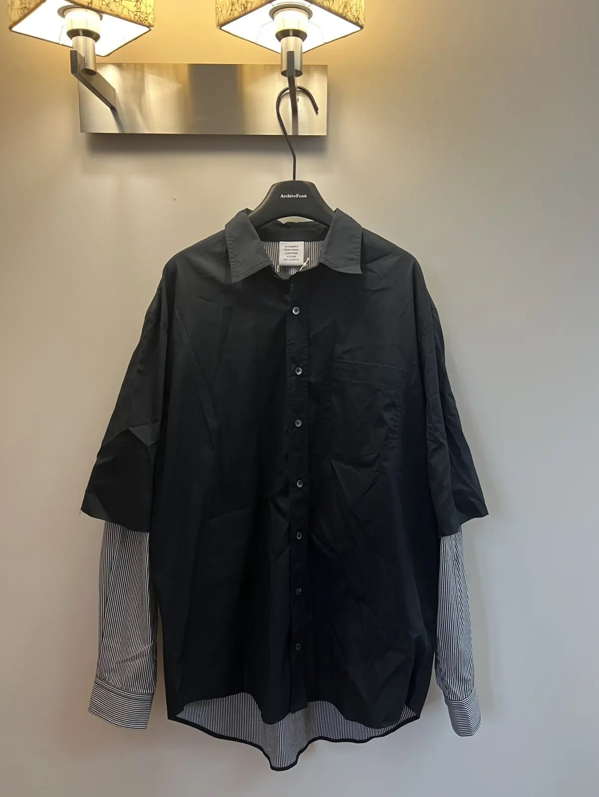 Vetements 18FW Soviet Double layer Shirt