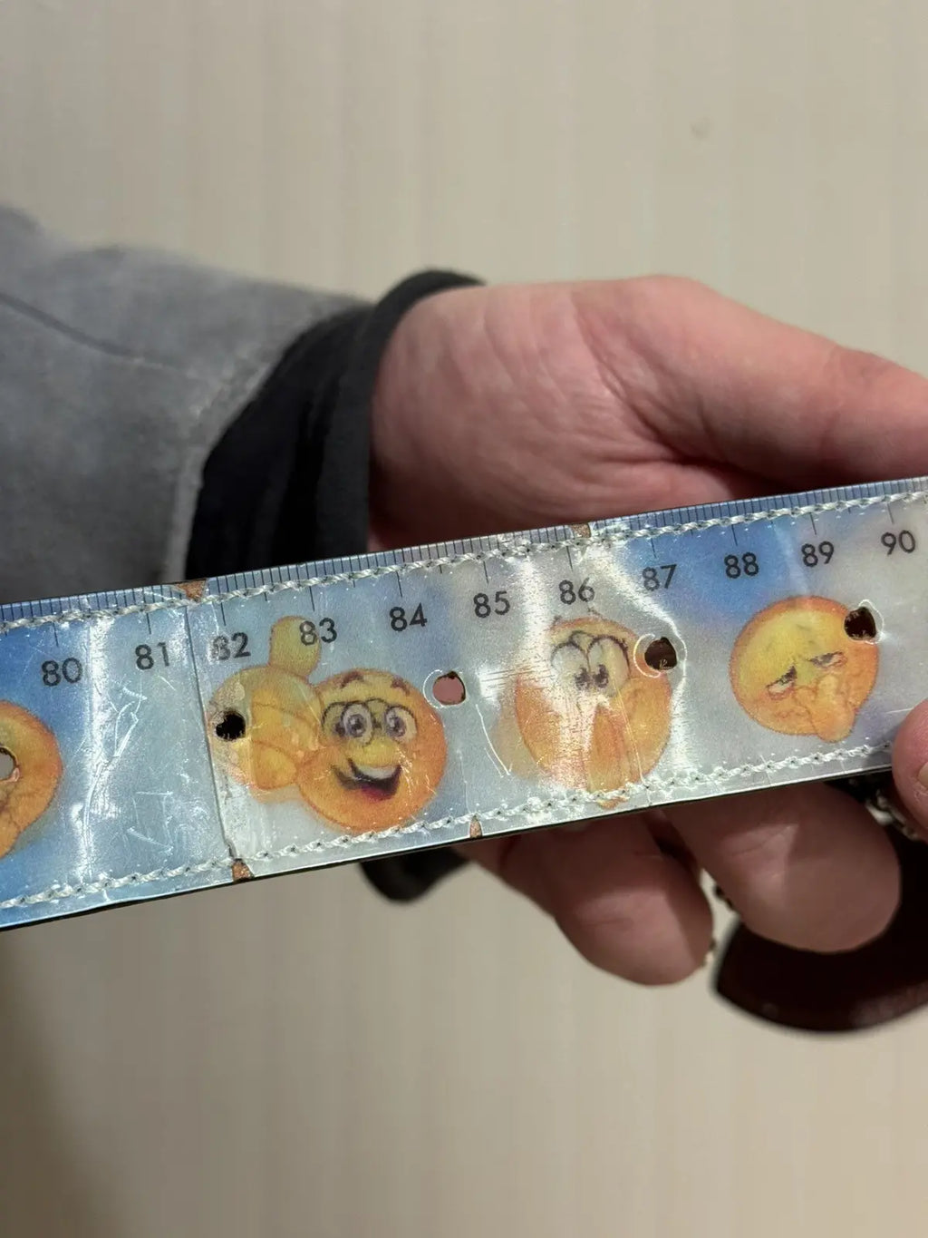 Vetements 18FW Holographic Emoji Belt