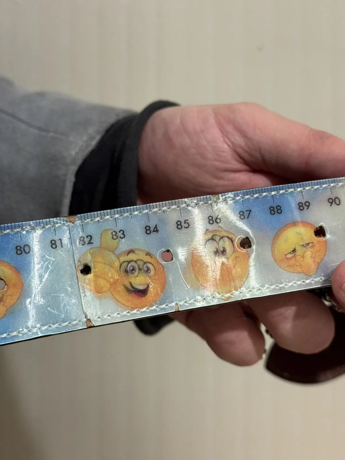 Vetements 18FW Holographic Emoji Belt