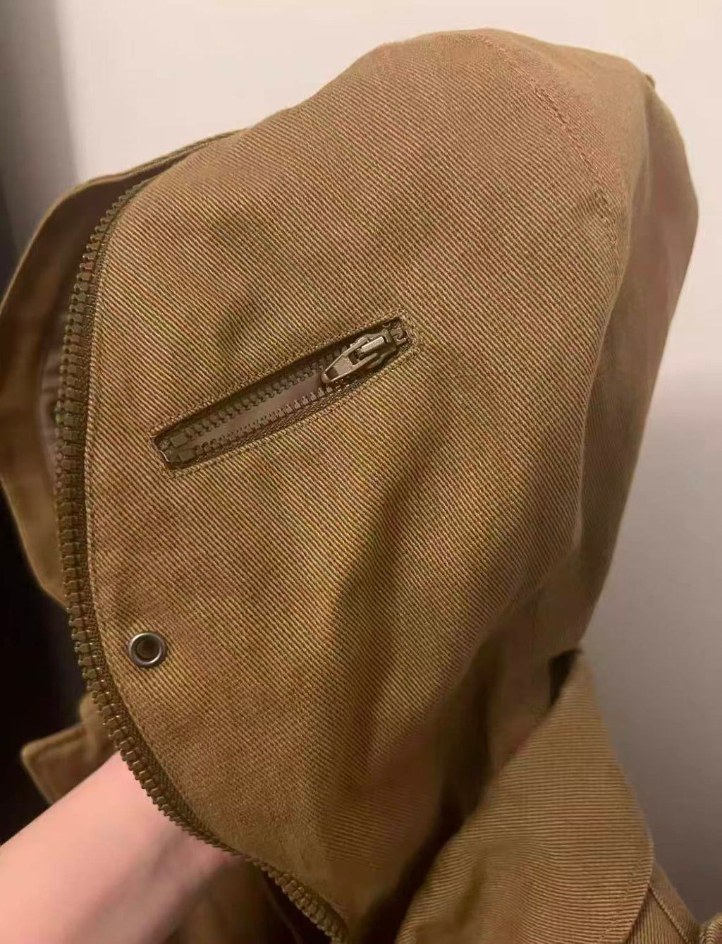 Vetements 19SS Kaki Gimp Suit Mask Parka