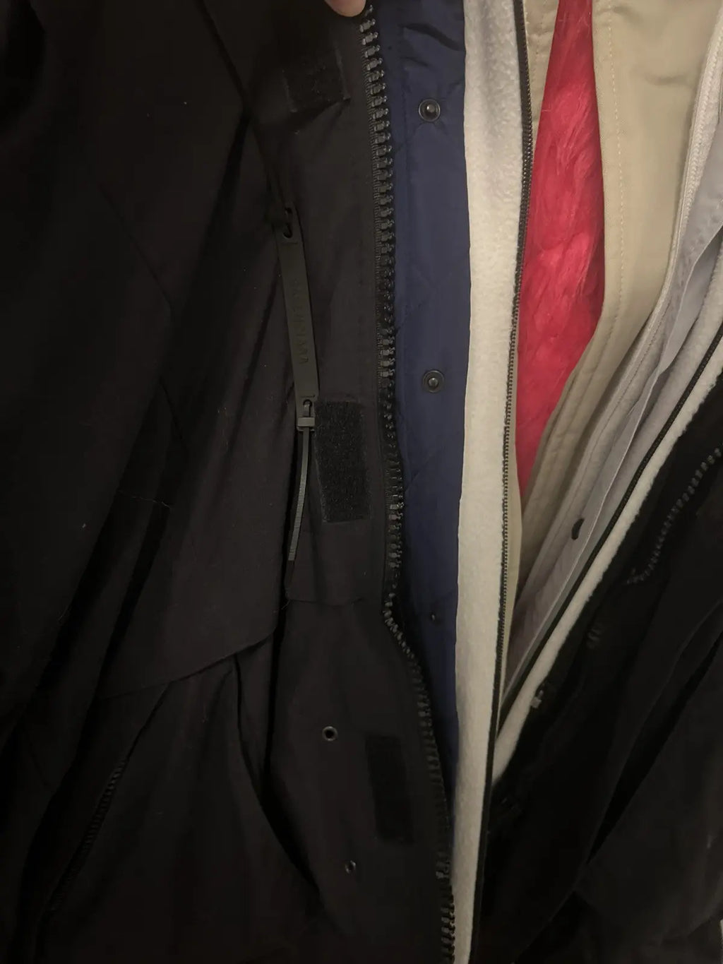 Balenciaga 18FW Pink Fur 7 Layer Parka Sample