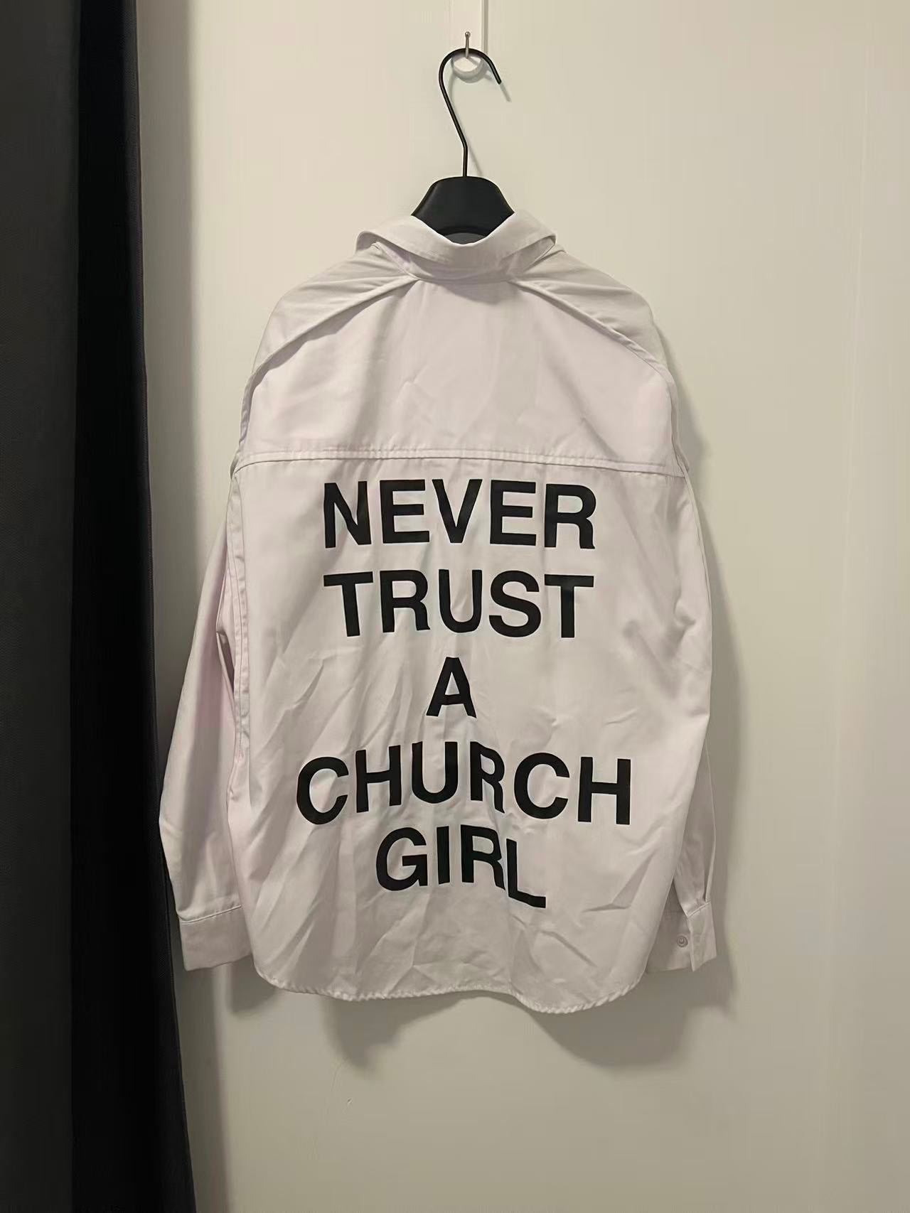 Hood By Air 17SS ”Never Trust A Church Girl“ Shirt
