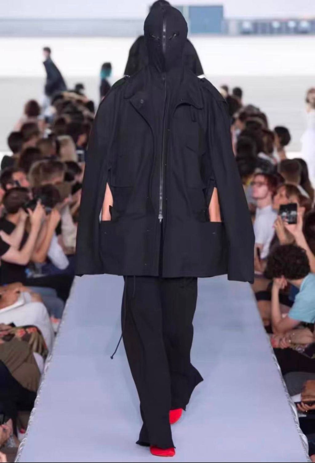 Vetements 19SS Kaki Gimp Suit Mask Parka