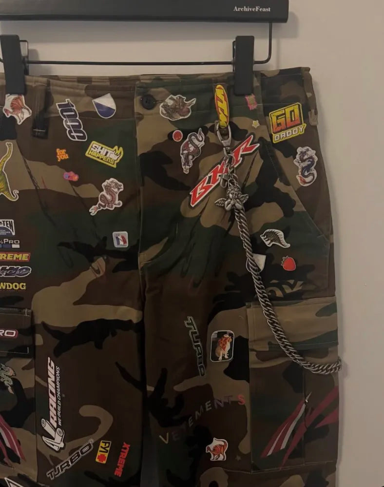 Vetements 18FW Camoflage Sticker Cargo